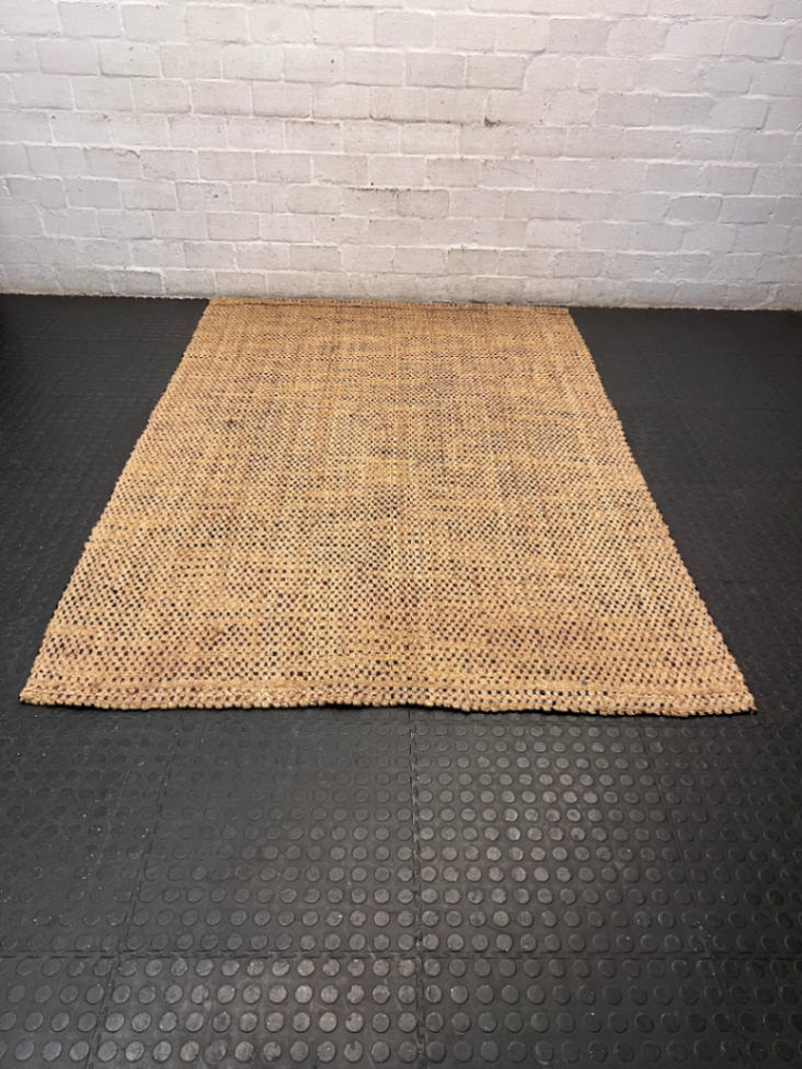 Coricraft Natural Woven Fiber Area Rug (240x160cm) — Fair Condition with Visible Wear