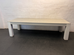 Coricraft White Wooden Dining Table — Good Used Condition
