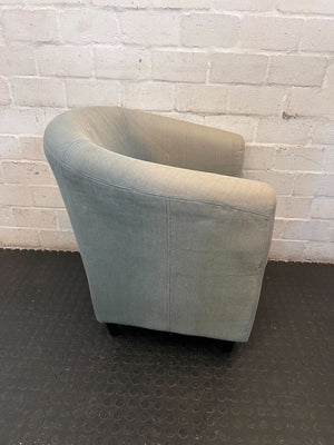 Cosy Light Blue Tub Armchair - Perfect for Reading Nooks - 2ndhandwarehouse.com