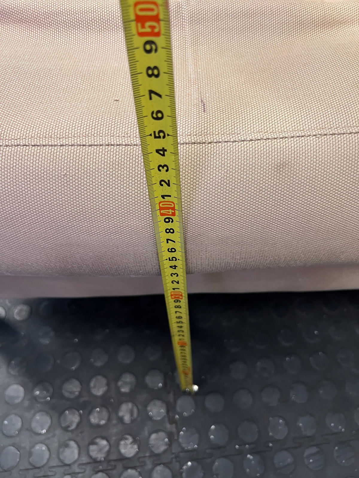 Cozy Beige Accent Armchair (Damaged)