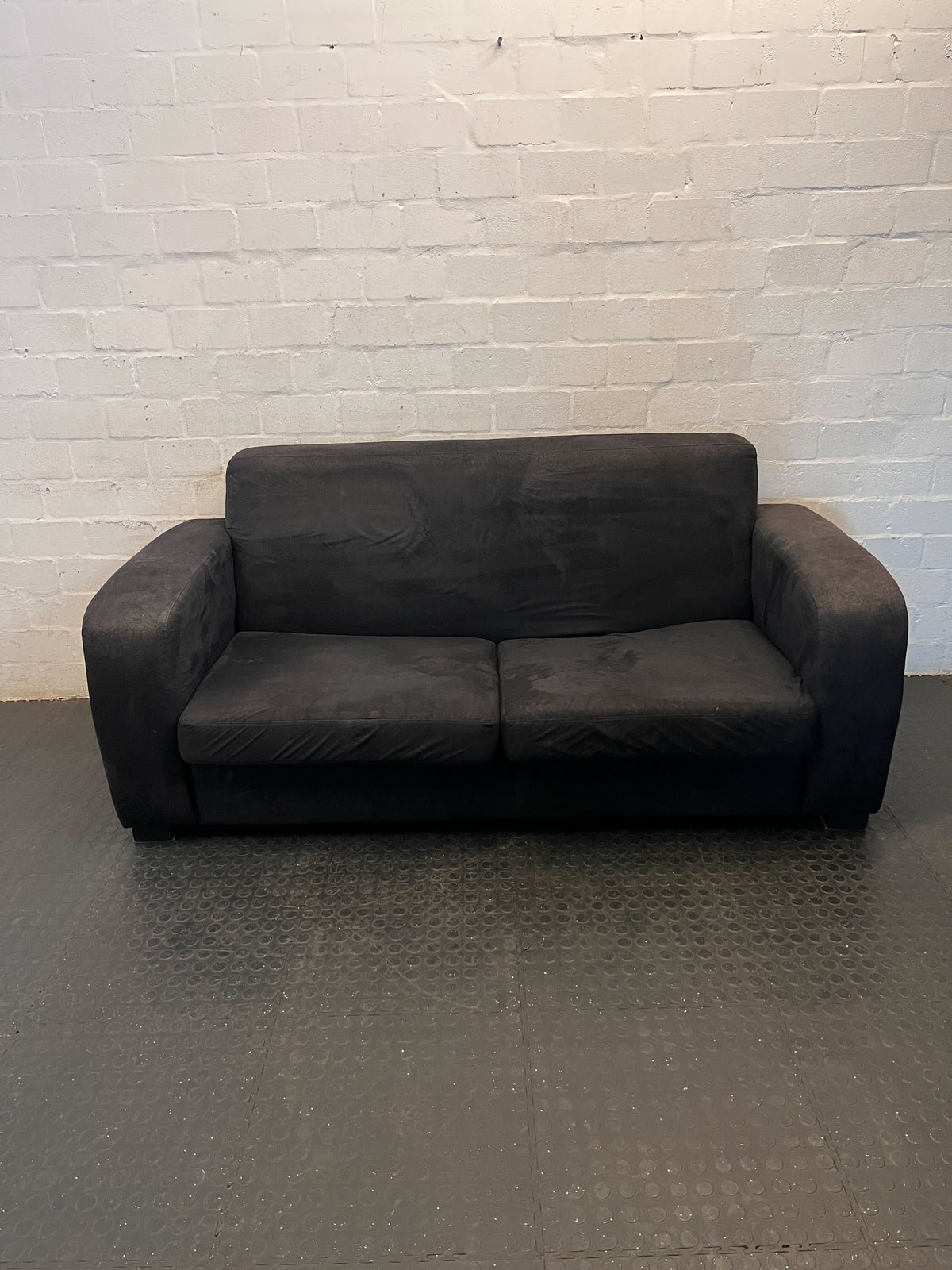 Cozy Charcoal 2-Seater Sofa - Fair used