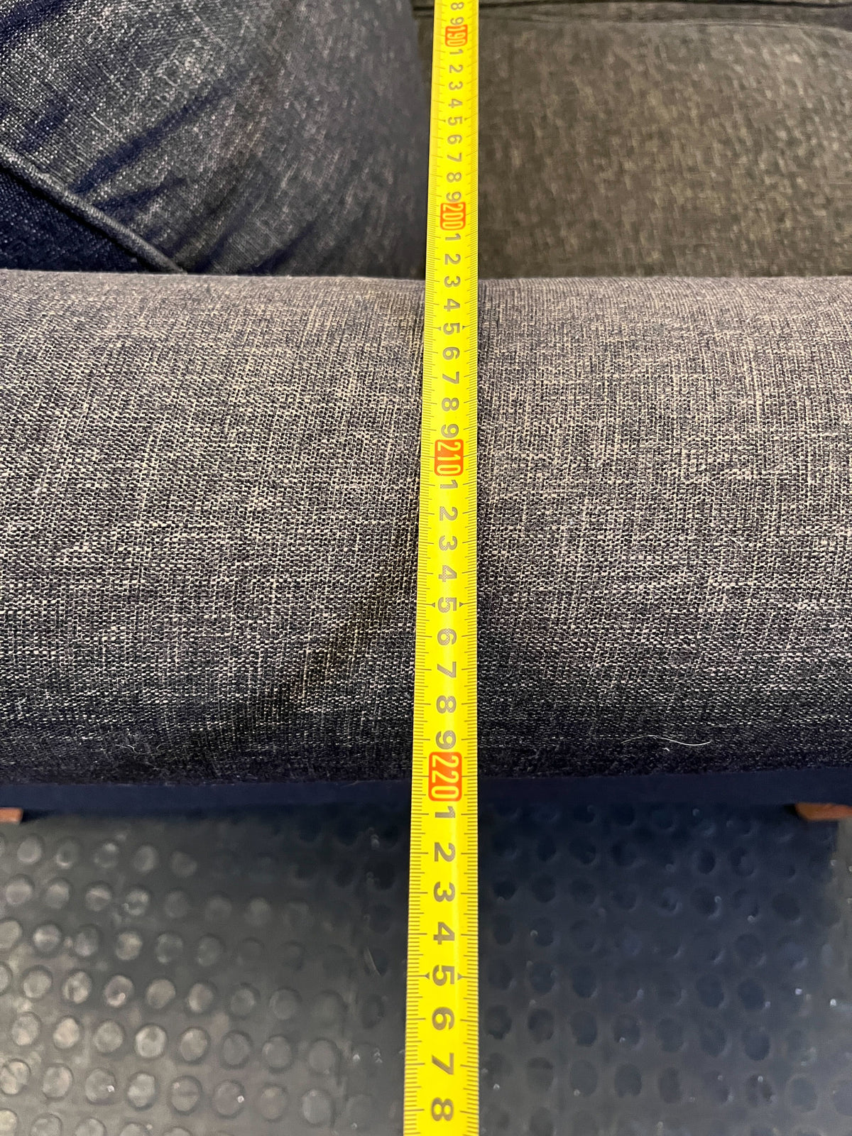 Cozy Charcoal Three-Seater Sofa