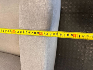 Cozy Grey Fabric Recliner Chair & Ottoman Set - 2ndhandwarehouse.com