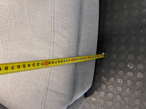 Cozy Grey Fabric Recliner Chair & Ottoman Set - 2ndhandwarehouse.com