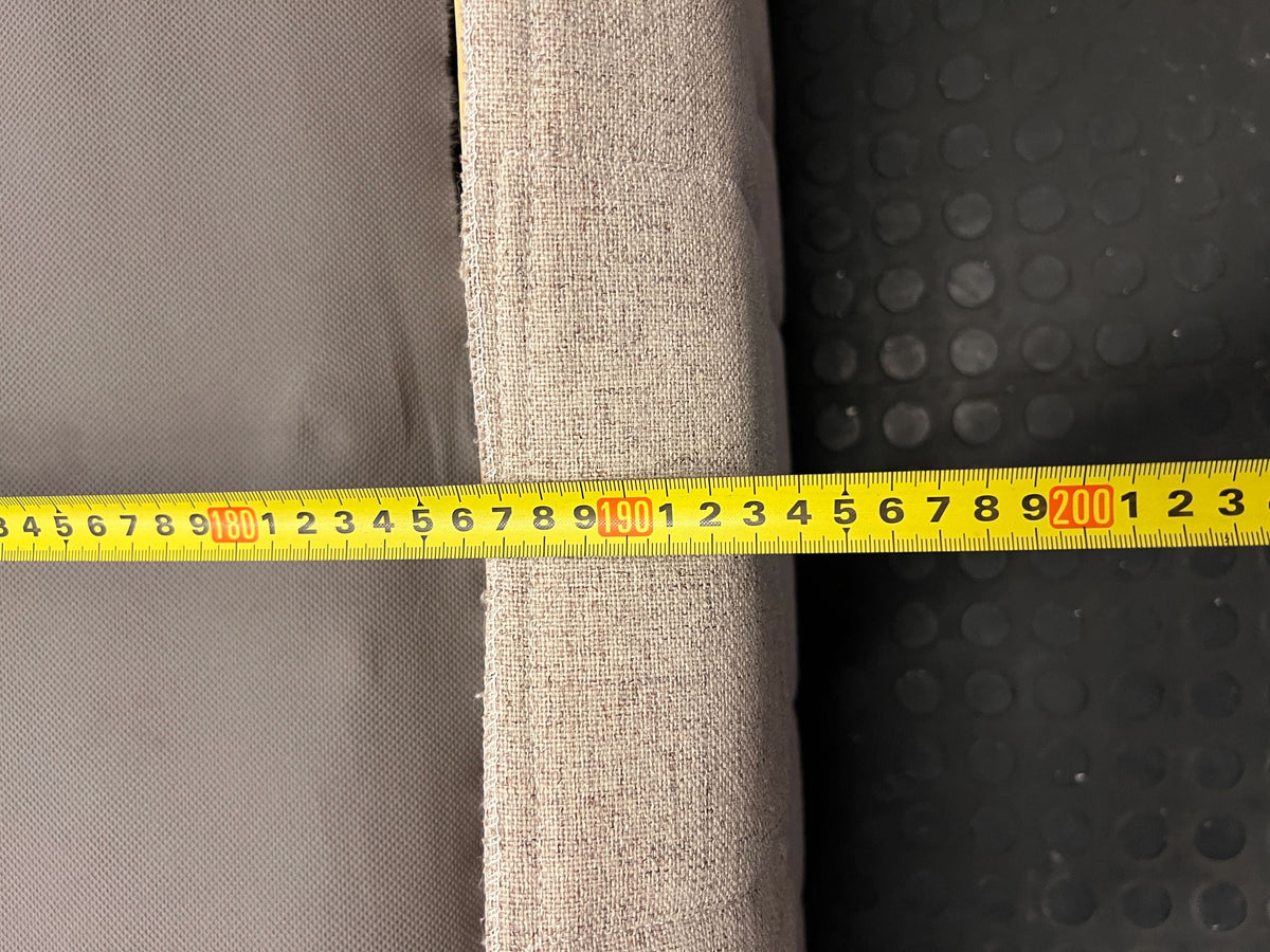 Cozy Single Divan Bed Base - Light Neutral Fabric - Fair used - 2ndhandwarehouse.com