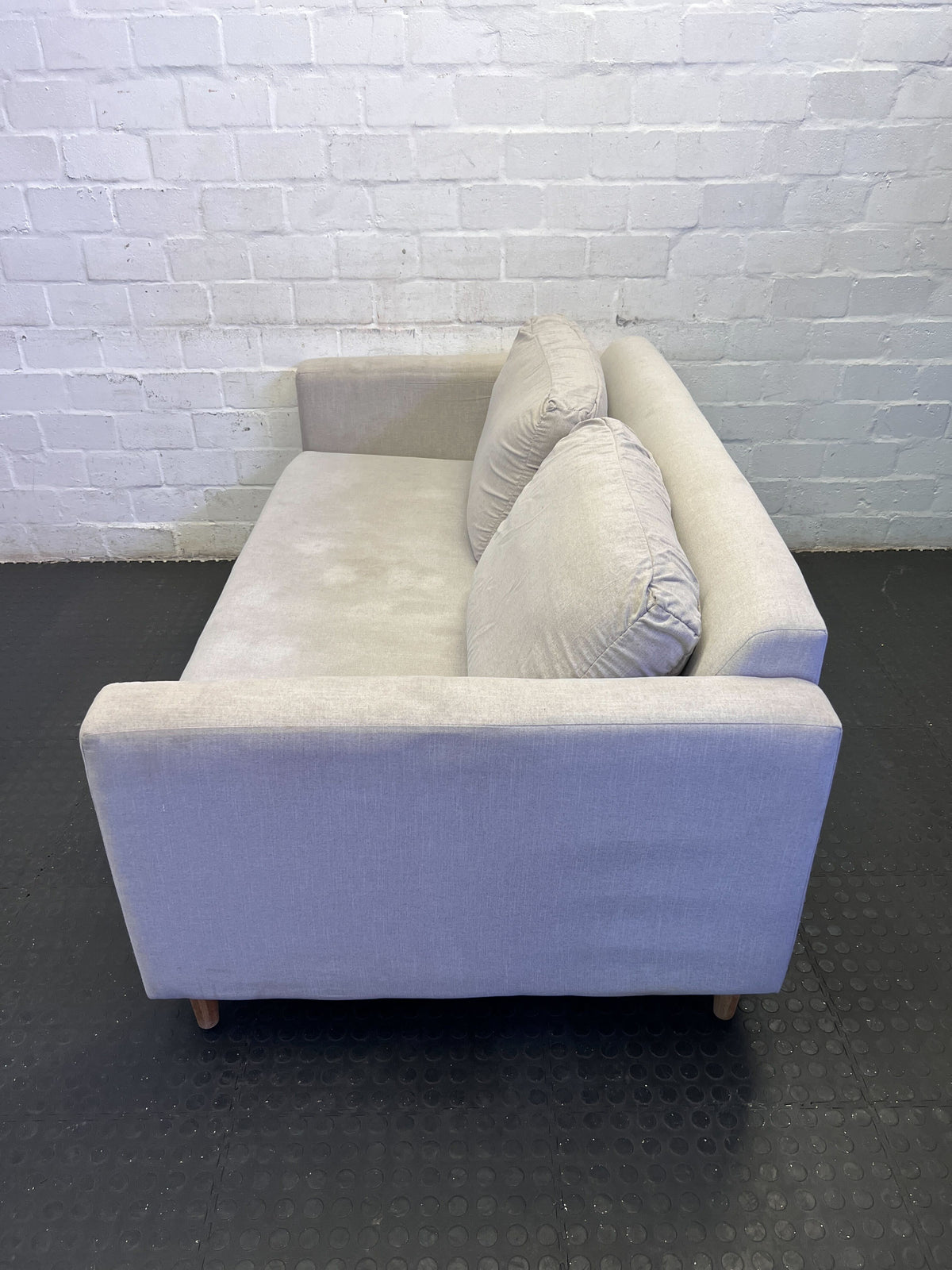 Cozy Two-Seater Light Beige Sofa