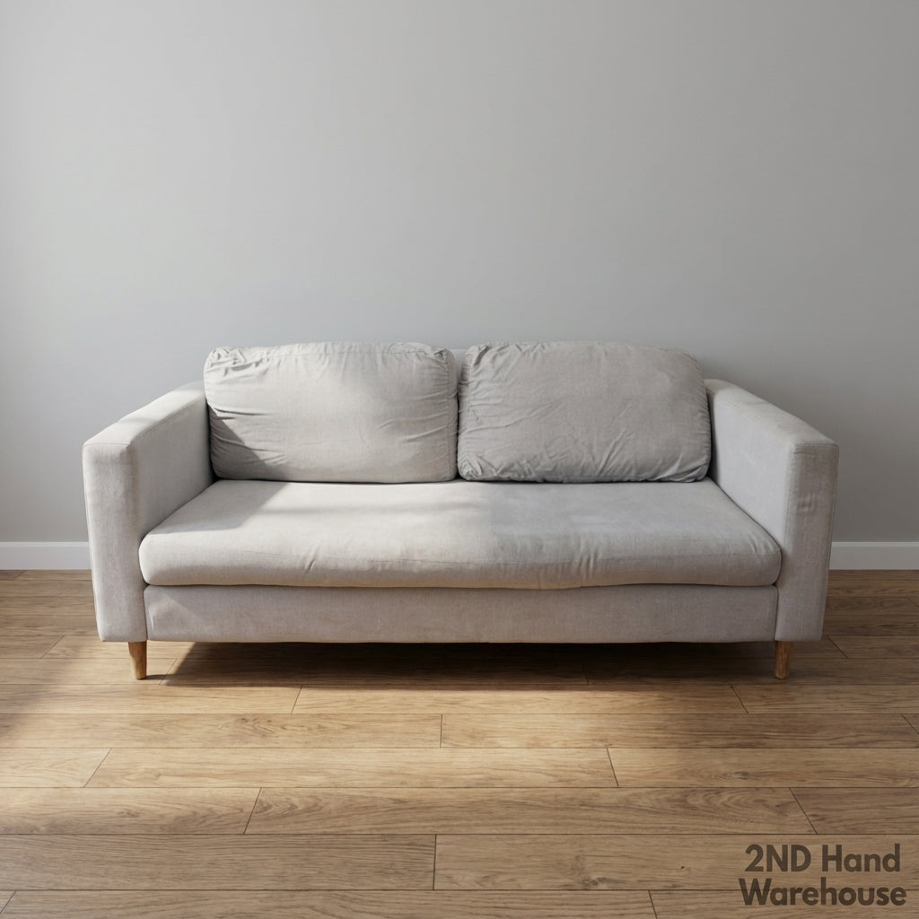 Cozy Two-Seater Light Beige Sofa