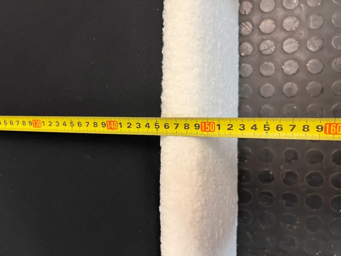 Cream Scalloped Bouclé Double Bed Frame — Good Working Order