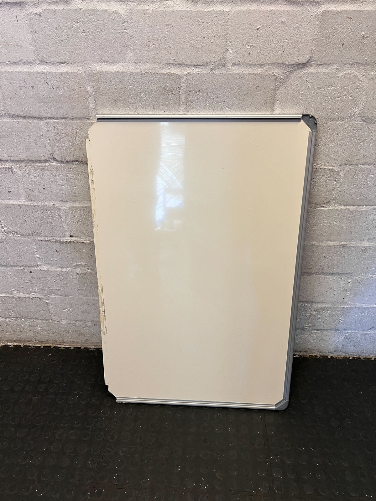 Damaged one side-Versatile Used Dry-Erase Whiteboard 90 by 60 Non Magnetic - 2ndhandwarehouse.com