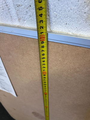 Damaged one side-Versatile Used Dry-Erase Whiteboard 90 by 60 Non Magnetic - 2ndhandwarehouse.com