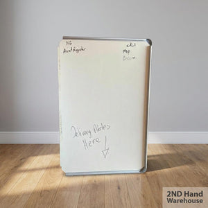 Damaged one side-Versatile Used Dry-Erase Whiteboard 90 by 60 Non Magnetic - 2ndhandwarehouse.com