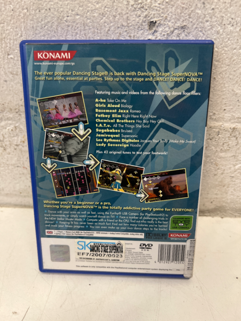 Dancing Stage SuperNOVA - PlayStation 2 (Good Condition, Untested) - 2ndhandwarehouse.com