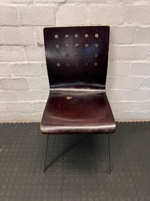 Dark Bentwood Style Chair - Fair Condition with Surface Wear - 2ndhandwarehouse.com