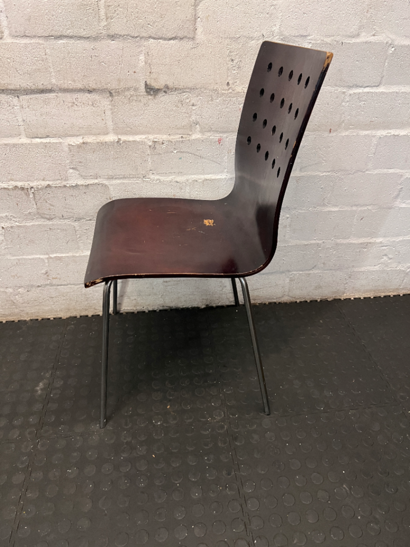 Dark Bentwood Style Chair - Fair Condition with Surface Wear - 2ndhandwarehouse.com