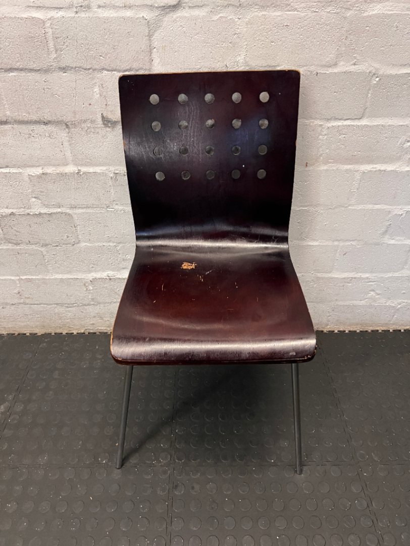 Dark Bentwood Style Chair - Fair Condition with Surface Wear - 2ndhandwarehouse.com