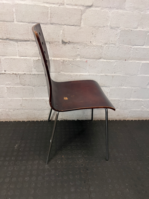 Dark Bentwood Style Chair - Fair Condition with Surface Wear - 2ndhandwarehouse.com