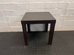 Dark Brown Compressed Wooden Side Table
