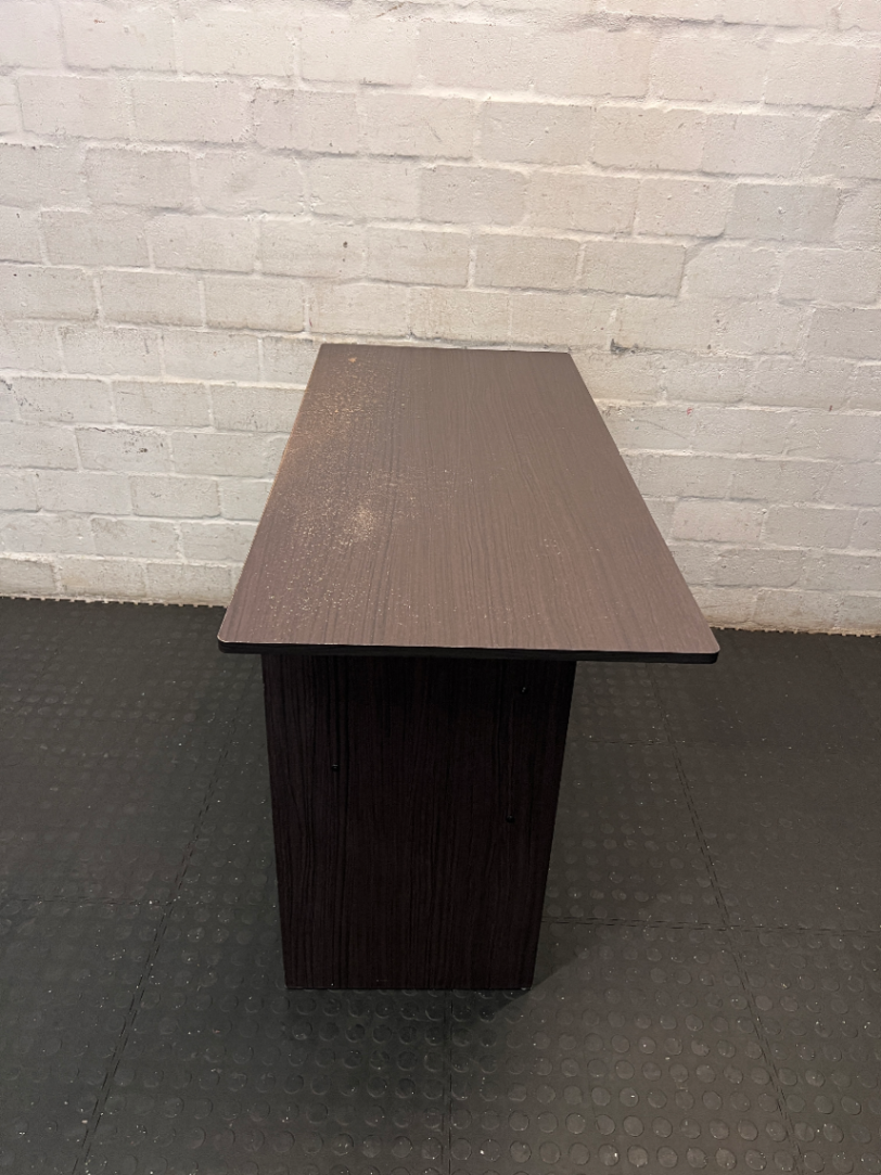 Dark Brown Decofurn Study Desk - Surface Damage to Top - 2ndhandwarehouse.com