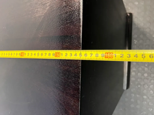 Dark Brown Wooden TV Cabinet with Storage - Fair Condition - 2ndhandwarehouse.com