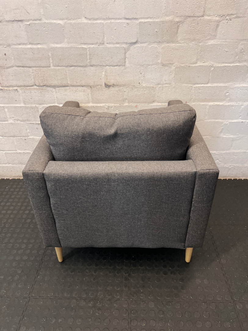 Dark Grey Mr Price 1-Seater Couch - Great Condition - 2ndhandwarehouse.com