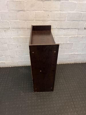 Dark Wood Compact Adjustable Bookshelf — Visible Scuff Marks and Wear - 2ndhandwarehouse.com