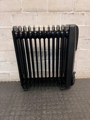 De'Longhi Black Oil-Filled Heater — Good Working Order