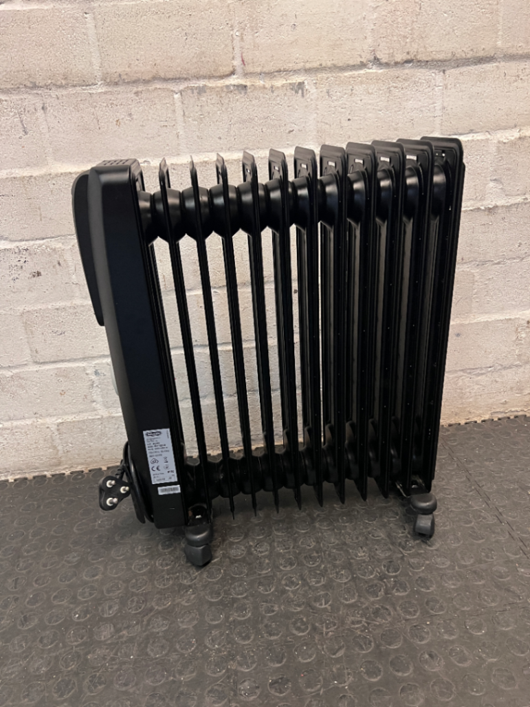 De'Longhi Black Oil-Filled Heater — Good Working Order