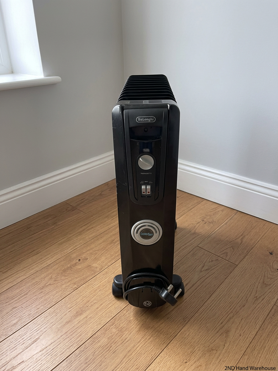 De'Longhi Black Oil-Filled Heater — Good Working Order