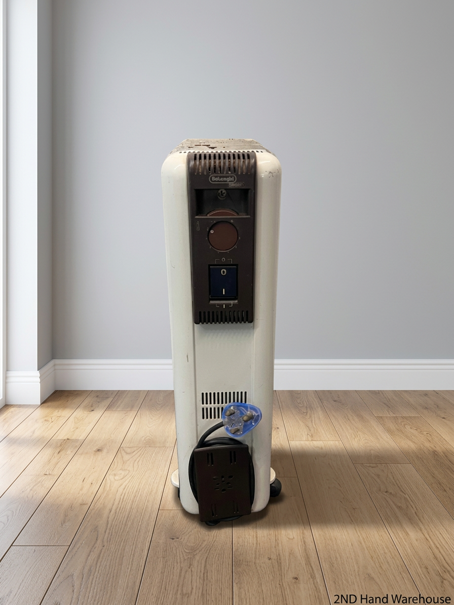 DeLonghi Oil-Filled Heater with Adjustable Thermostat — Working Order with Minor Exterior Rust