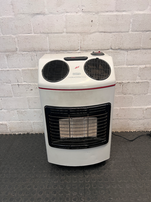 DeLonghi Thermostatica White Gas Heater — Working Order with Perishing Gas Hose