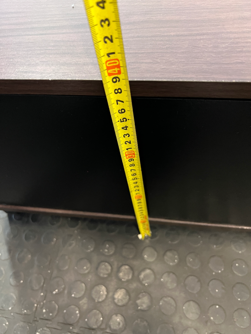 Decofurn Dark Brown Wooden Low-Profile TV Unit - 2ndhandwarehouse.com