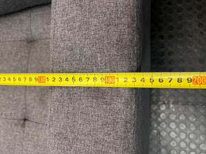 Decofurn Grey Tufted Sleeper Couch — Good Condition