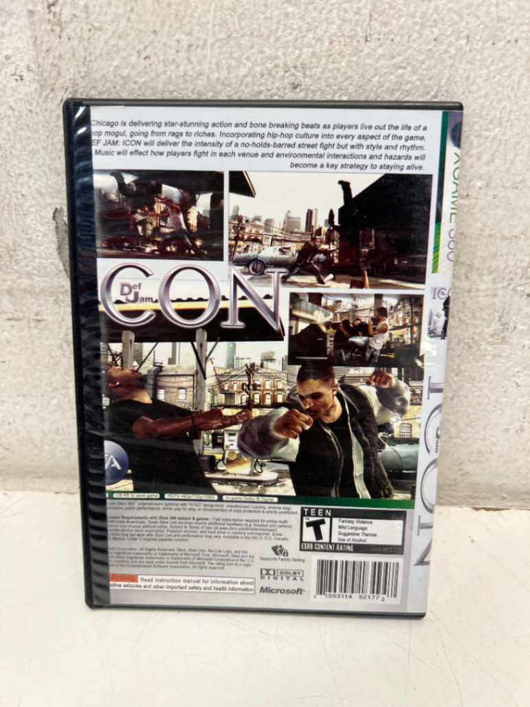 Def Jam: Icon - Xbox 360 Game (Untested) - 2ndhandwarehouse.com
