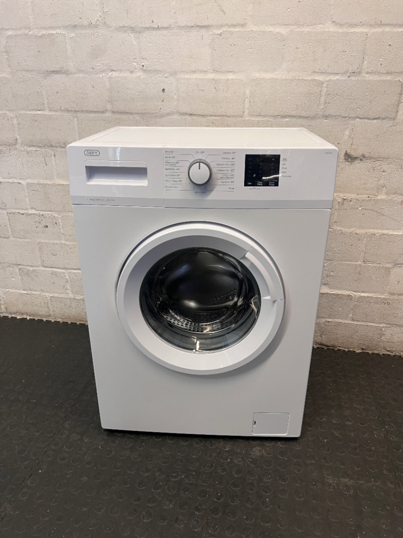 Defy 6kg White Front Loader Washing Machine — Good Working Order