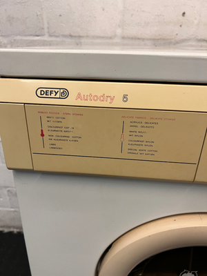 Defy Autodry 5 Tumble Dryer - Noisy Spin and Cracked Bezel - 2ndhandwarehouse.com