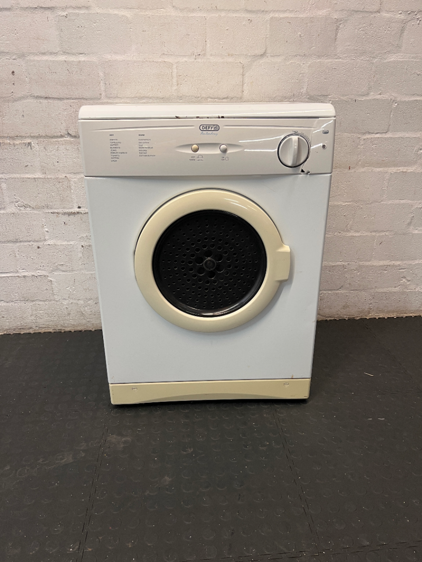 Defy Autodry White Tumble Dryer — Good Working Order - 2ndhandwarehouse.com