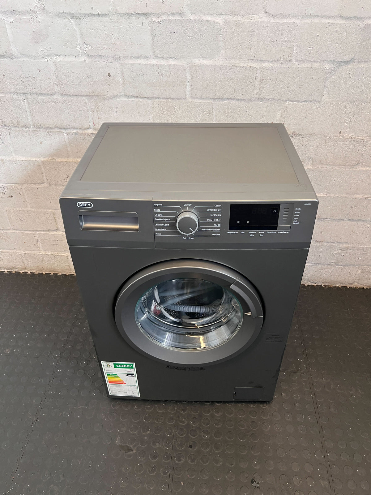Defy Front Loader Washing Machine - Modern Grey