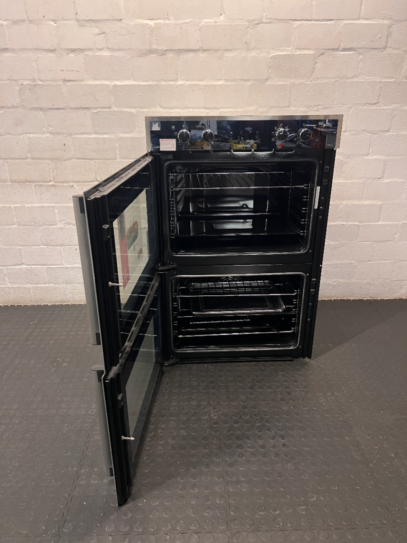 Defy Gemini Thermofan Double Oven in Black & Silver - Still New - 2ndhandwarehouse.com