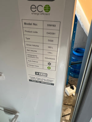 Defy Silver Bottom Freezer Fridge - Eco Energy Efficient - 2ndhandwarehouse.com