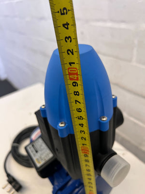 Dependable Blue Water Pump with Pressure Gauge – Like New!