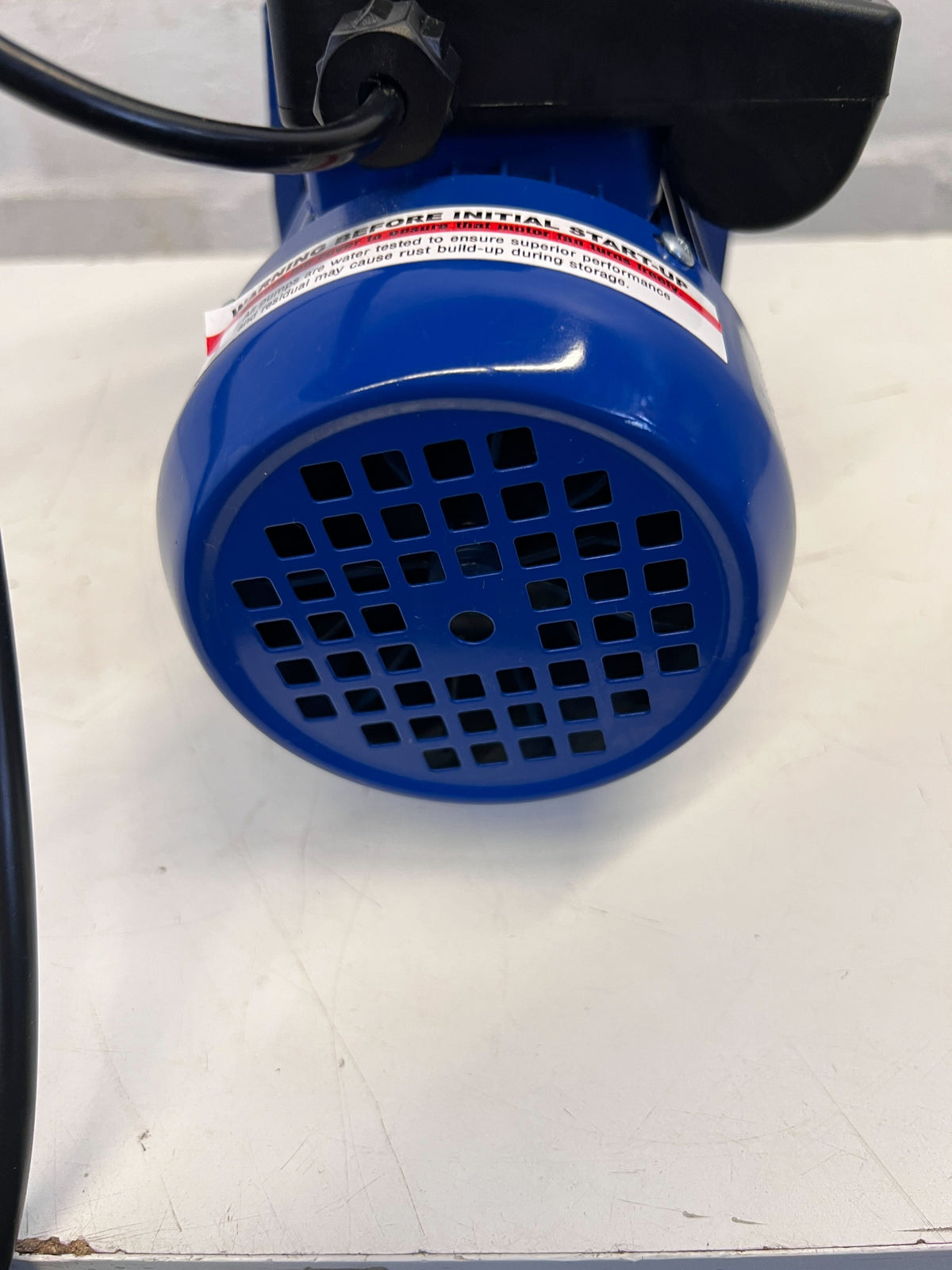 Dependable Blue Water Pump with Pressure Gauge – Like New!