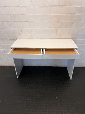 Desk  - Sleek White Desk with 2 Drawers - Versatile & Modern  - Visible damages - 2ndhandwarehouse.com