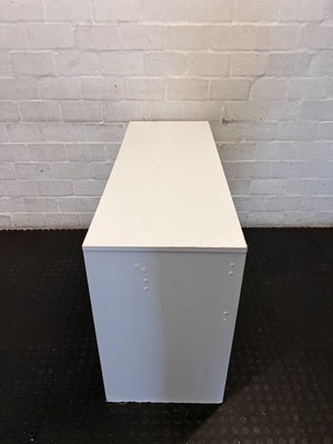Desk  - Sleek White Desk with 2 Drawers - Versatile & Modern  - Visible damages - 2ndhandwarehouse.com