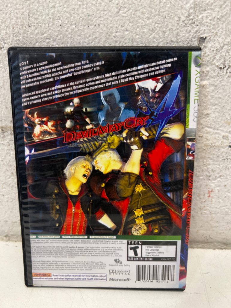 Devil May Cry 4 - Xbox 360 (Good Condition, As-Is) - 2ndhandwarehouse.com