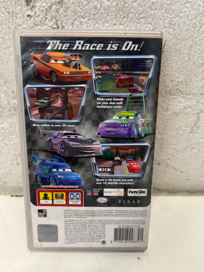 Disney Pixar Cars - Sony PSP Game (Essentials Edition) - Minor UMD Crack - 2ndhandwarehouse.com