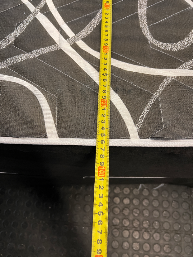 Double Bed Base Set — Damaged Base Cover & Soft Mattress - 2ndhandwarehouse.com