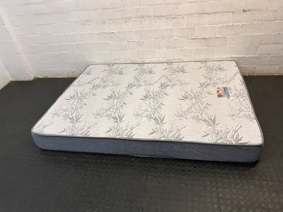 Double Mattress with Quilted Bamboo Pattern - 2ndhandwarehouse.com