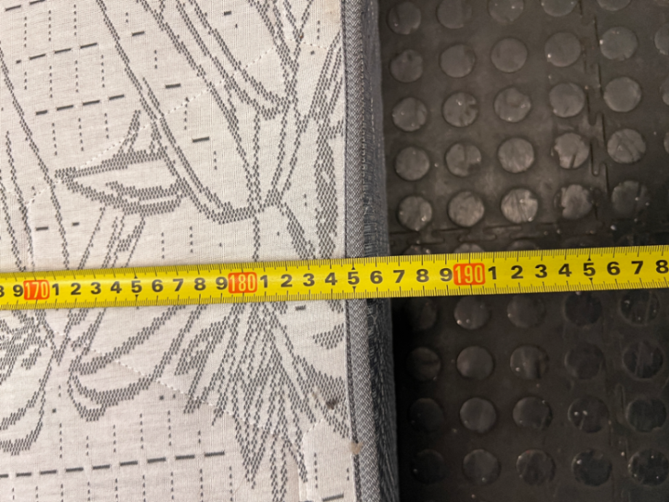Double Mattress with Quilted Bamboo Pattern - 2ndhandwarehouse.com