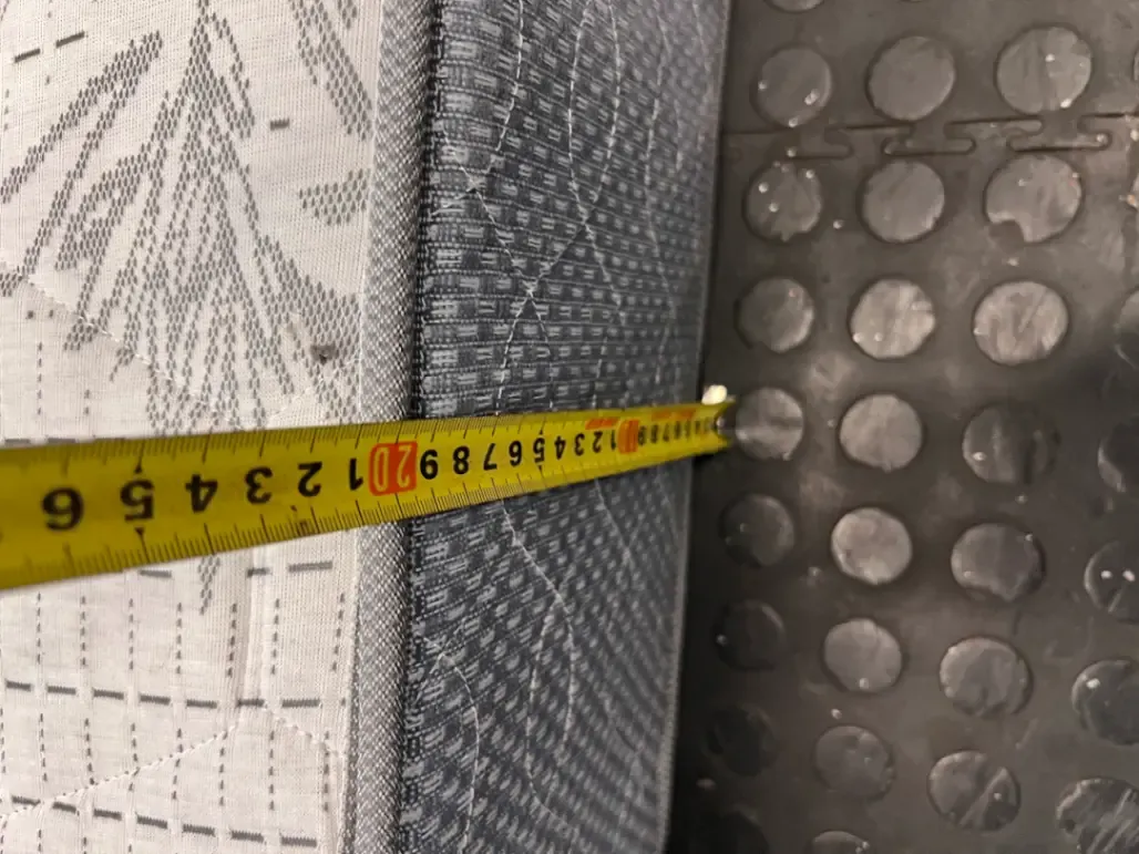 Double Mattress with Quilted Bamboo Pattern - 2ndhandwarehouse.com