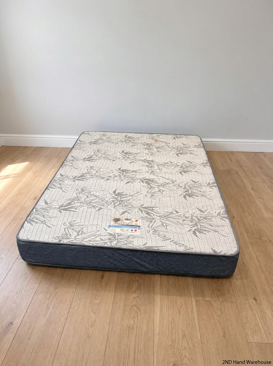 Double Mattress with Quilted Bamboo Pattern - 2ndhandwarehouse.com